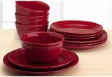 Is Fiesta Dinnerware Microwave Safe Mainstays Amelia 12 Piece solid Color Dinnerware Set Walmart Com