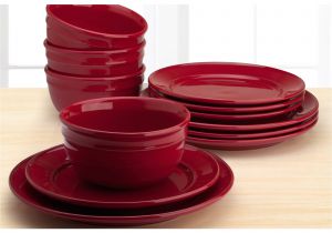 Is Fiesta Dinnerware Microwave Safe Mainstays Amelia 12 Piece solid Color Dinnerware Set Walmart Com