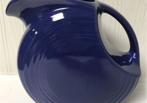 Is Old Fiestaware Microwave Safe Fiesta Vintage Cobalt Blue 64oz Large Water Disk Pitcher Fiestaware