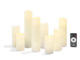 Ivory Pillar Candles In Bulk Amazon Com 8 Ivory Slim Flameless Candles with Warm White Leds