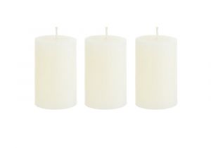 Ivory Pillar Candles In Bulk Mega Candles 3 Pcs Unscented Ivory Round Pillar Candle Hand Poured