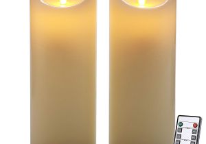 Ivory Unscented Pillar Candles Bulk Amazon Com Homemory 9 Inch Flameless Timer Candle with Remote Pack