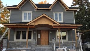 James Hardie Aged Pewter and Cobblestone the Siding is James Hardie