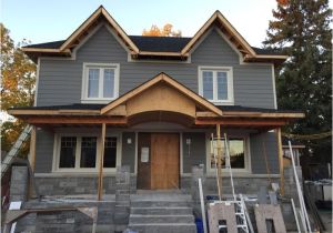 James Hardie Aged Pewter and Cobblestone the Siding is James Hardie