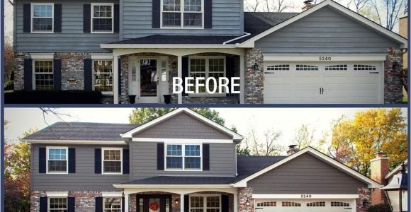 James Hardie Aged Pewter Homes before after Blakemore Aged Pewter Lake House Exterior House