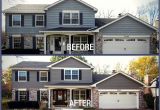 James Hardie Aged Pewter Sherwin Williams before after Blakemore Aged Pewter Lake House Exterior House