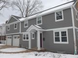 James Hardie Aged Pewter Shingles James Hardie Siding In Aged Pewter with Arctic White Trim