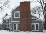 James Hardie Aged Pewter Shingles James Hardie Siding In Aged Pewter with Arctic White Trim