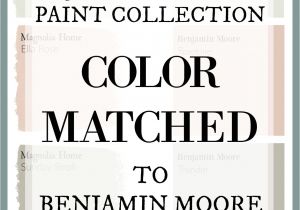 Joanna Gaines Paint Colors Matched to Benjamin Moore Fixer Upper Paint Colors Magnolia Home Paint Color Matched to