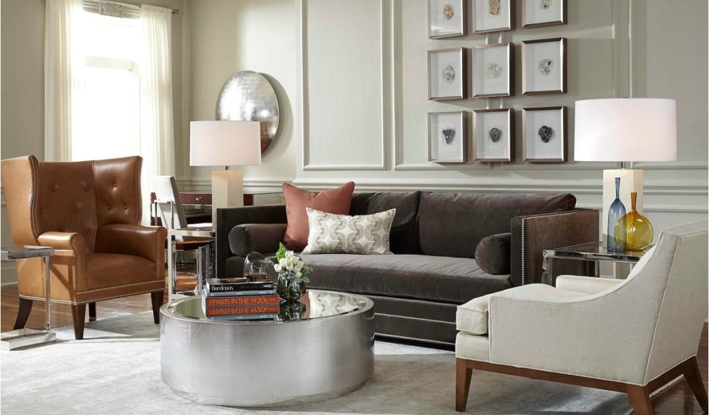 Simple Living Room Furniture Miami for Large Space