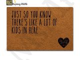 Just so You Know there S Like A Lot Of Dogs In Here Doormat Msmr Doormat Entrance Floor Mat Funny Doormat Home and