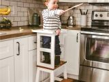 Kitchen Helper Stool Ikea Canada Little Chef Stool top Kid Step Stool toddler Step Stool Etsy