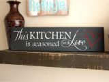 Kitchen Wood Sign Sayings Christian Wall Plaques with Quotes Quotesgram