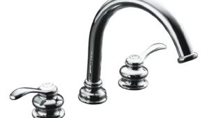 Kohler Roman Tub Faucet Rough In Valve Kohler Fairfax Polished Chrome Traditional Lever Handle