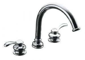 Kohler Roman Tub Faucet Rough In Valve Kohler Fairfax Polished Chrome Traditional Lever Handle