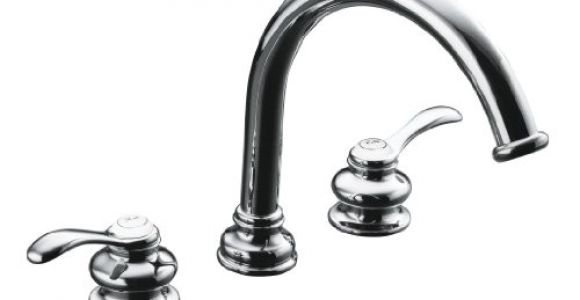 Kohler Roman Tub Faucet Rough In Valve Kohler Fairfax Polished Chrome Traditional Lever Handle