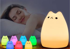 Kuchi Kopi Night Light Ikea Amazon Com Mystery Cat Night Light for Kids soft Silicone Led Baby