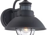 Lamps Plus Led Vanity Lights Oberlin 9 H Black Dusk to Dawn Motion Sensor Outdoor Light