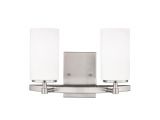 Lamps Plus Vanity Lights Sea Gull Lighting Alturas 2 Light Brushed Nickel Vanity Light