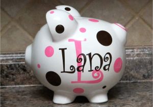 Large Personalized Piggy Banks Large Personalized Ceramic Piggy Bank