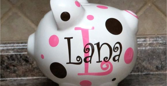 Large Personalized Piggy Banks Large Personalized Ceramic Piggy Bank