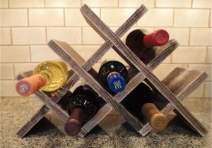 Lattice Wine Rack Diy Wine Rack Table top 8 Bottles Wood Wine by Rusticcreekwoodprod