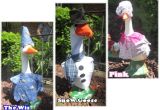 Lawn Goose with 12 Outfits Large Lawn Goose Outfits 28 30 Tall by Papabearsplace On Etsy