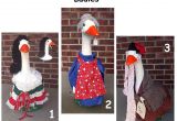 Lawn Goose with 12 Outfits Large Lawn Goose Outfits for Your Lady Goose by Papabearsplace