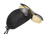 Leather Side Shields for Glasses Hde Laser Eye Protection Safety Glasses for Uv Lasers with Case