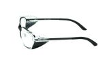 Leather Side Shields for Glasses Metal Full Frame Radiation Glasses with Slim Side Shields Rg 525