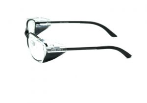 Leather Side Shields for Glasses Metal Full Frame Radiation Glasses with Slim Side Shields Rg 525