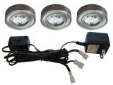 Led Puck Lights 12v Home Depot Enviro Satin Nickel Metal Led Puck Light 3 Pack I