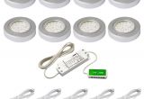 Led Puck Lights 12v Home Depot Sensio 1 65 Watt Led Warm White Puck Kit 8 Pack