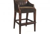 Lee Industries Campaign Bar Stool Lee Industries Bar and Game Room Leather Campaign Bar