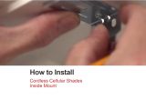 Levolor Cordless Cellular Shade Won T Go Up Bali Blinds How to Install Cordless Cellular Shades Inside Mount