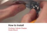 Levolor Cordless Cellular Shade Won T Go Up Bali Blinds How to Install Cordless Cellular Shades Inside Mount