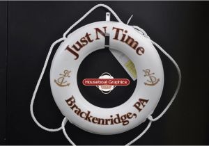 Life Ring Buoy Personalized Houseboat Graphics Boat Life Ring Custom Buoy