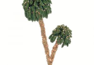 Lighted Palm Tree Home Depot General Foam 6 Ft Pre Lit Double Palm Artificial