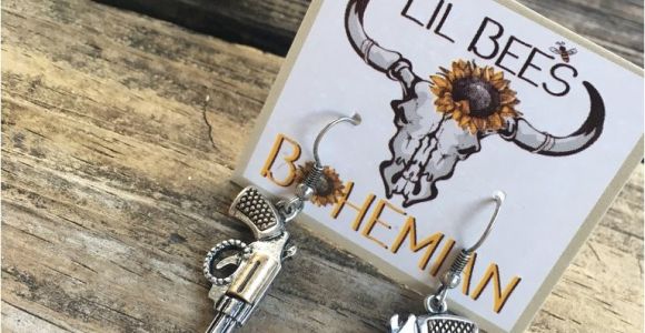 Lil Bees Bohemian Boutique Western Revolver Earrings Lil Bee 39 S Bohemian