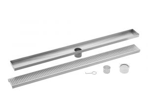Linear Shower Drain Reviews Ipt Sink Company 48 In Stainless Steel Square Grate