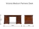 List Of Materials Used to Make Furniture Traditional Medium Partners Desk Victoria Ez Living Furniture
