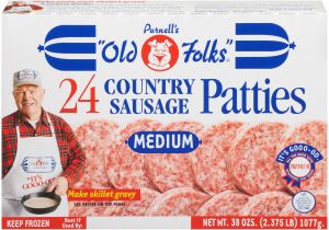 Little butcher Shop Hattiesburg Mississippi Purnell S Old Folks Medium Patties 24 Ct Country Sausage 38 Oz Box