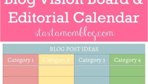 Living Well Spending Less Blog Planner Google Doc Template for A Blog Vision Board and Editorial Calendar