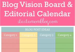 Living Well Spending Less Blog Planner Google Doc Template for A Blog Vision Board and Editorial Calendar