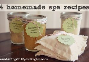 Living Well Spending Less Meal Plan 4 Easy Diy Homemade Spa Treatments Living Well Spending Lessa