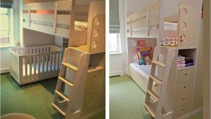 Loft Bed with Room for Crib Underneath Celia and Tamsen Casa Kids