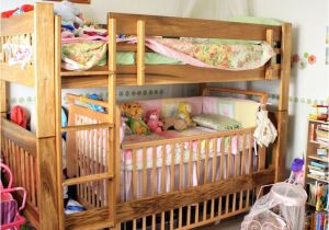 Loft Bed with Room for Crib Underneath toddler Bunk Bed with Crib Woodworking Projects Plans