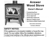 Lopi Answer Wood Stove Lopi Answer Wood Stove User Manual 48 Pages