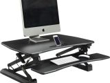 Lorell Llr 99553 Sit-to-stand Gas Lift Desk Riser Black Lorell Gas Lift Monitor Riser Rrofficesolutions Com