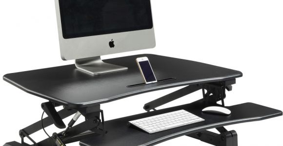 Lorell Llr 99553 Sit-to-stand Gas Lift Desk Riser Black Lorell Gas Lift Monitor Riser Rrofficesolutions Com